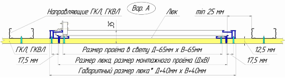 люки под покраску в потолок усиленные
